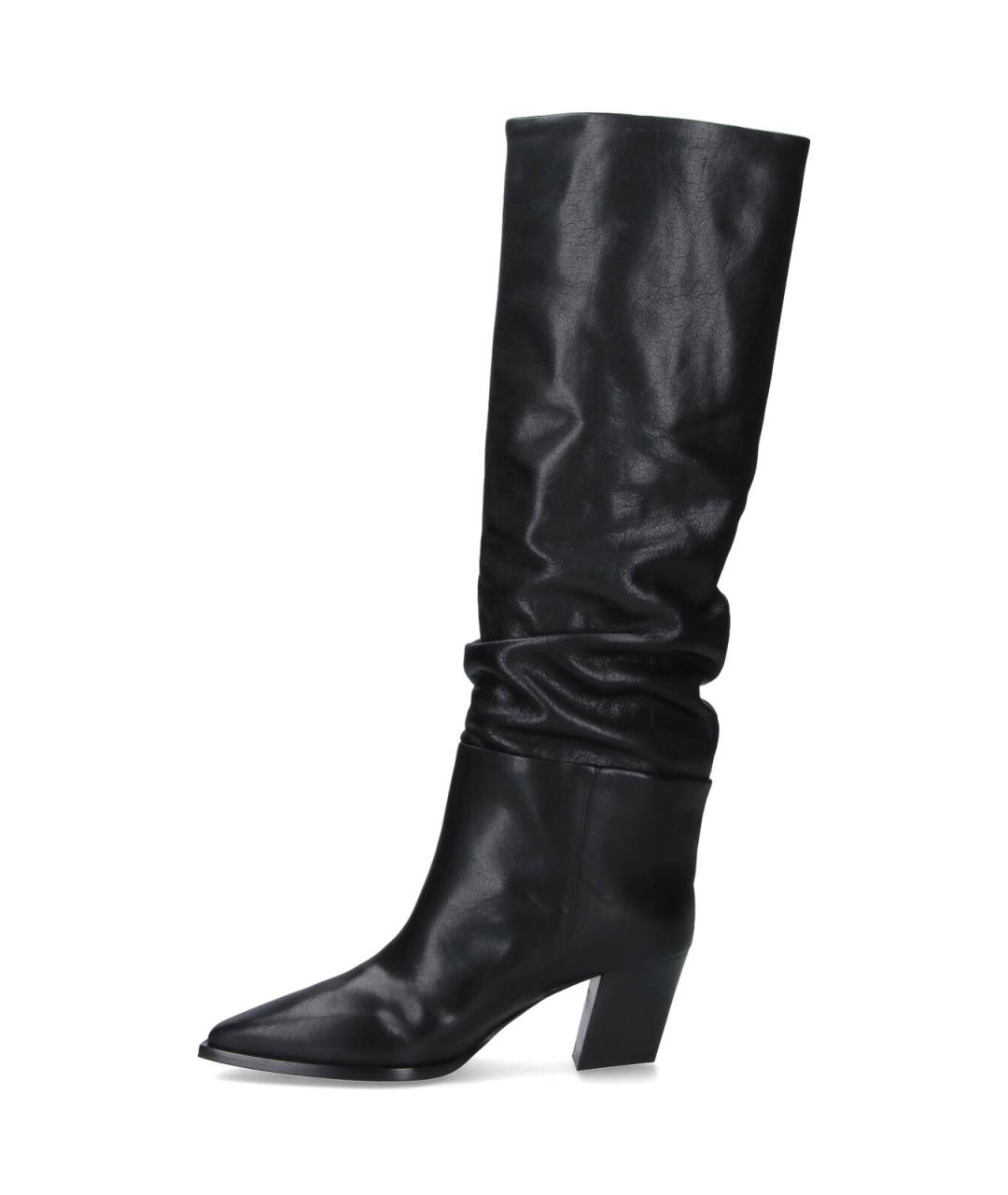 JIMMY CHOO Черные кожаные сапоги, фото 3
