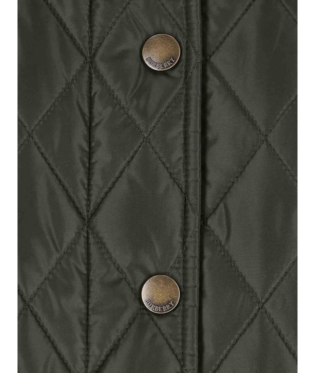 BURBERRY Зеленая бархатная куртка, фото 4