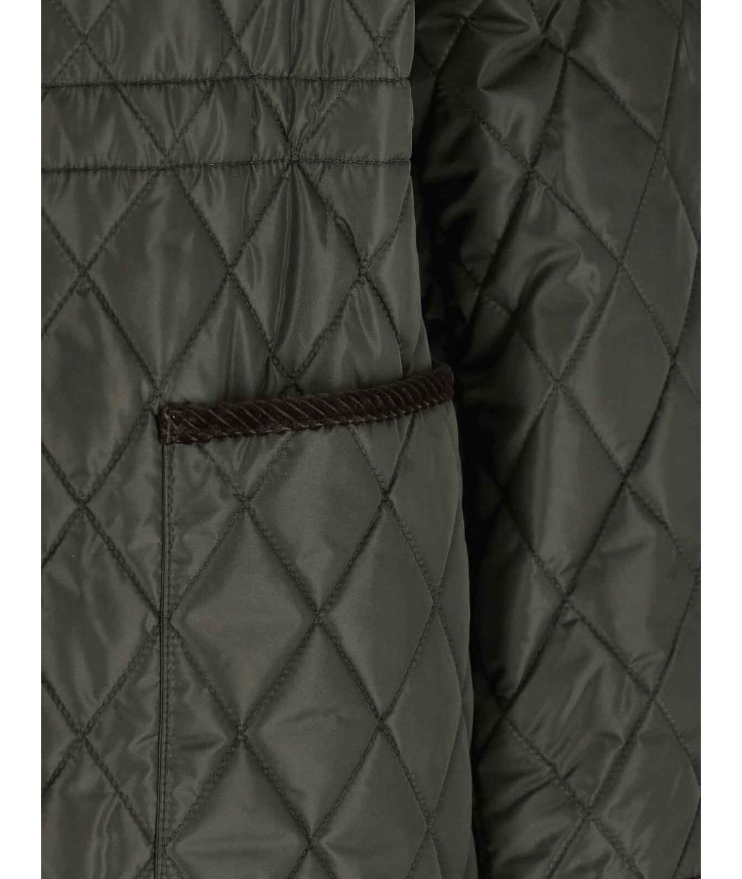 BURBERRY Зеленая бархатная куртка, фото 3