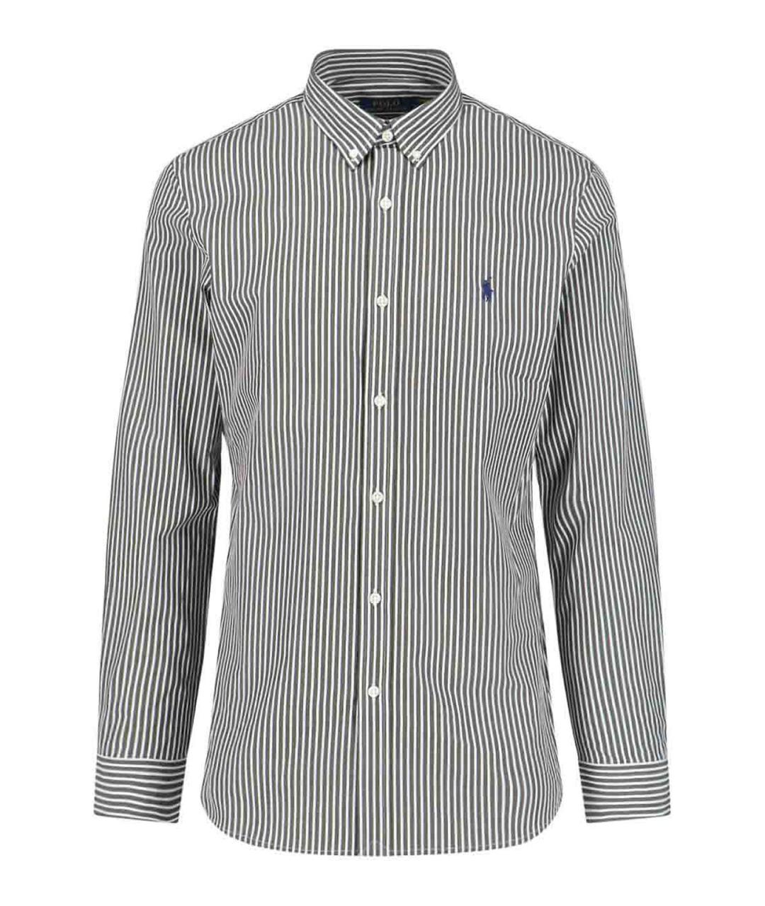 POLO RALPH LAUREN Зеленая хлопковая классическая рубашка, фото 1