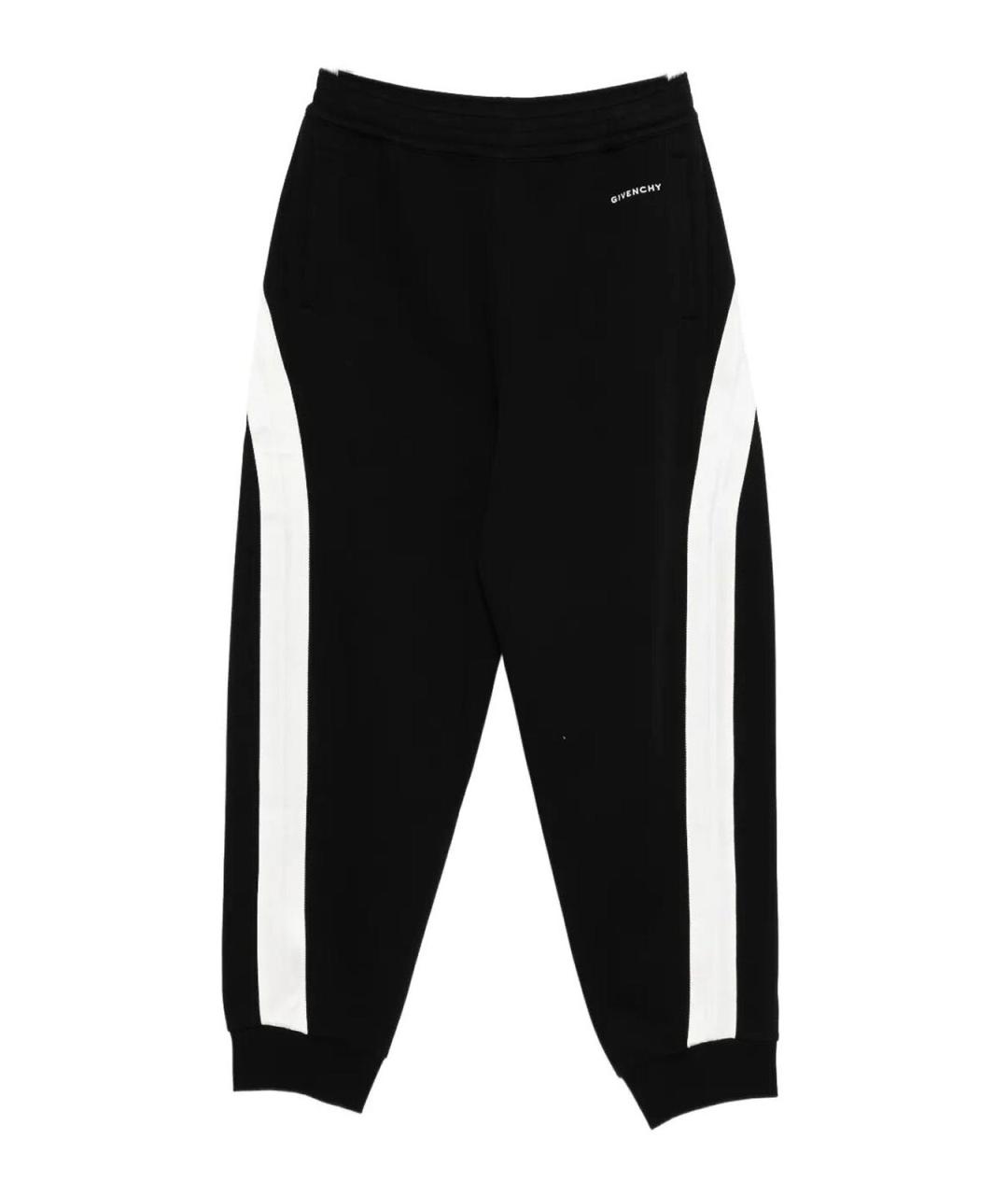 GIVENCHY Черные хлопковые повседневные брюки, фото 1