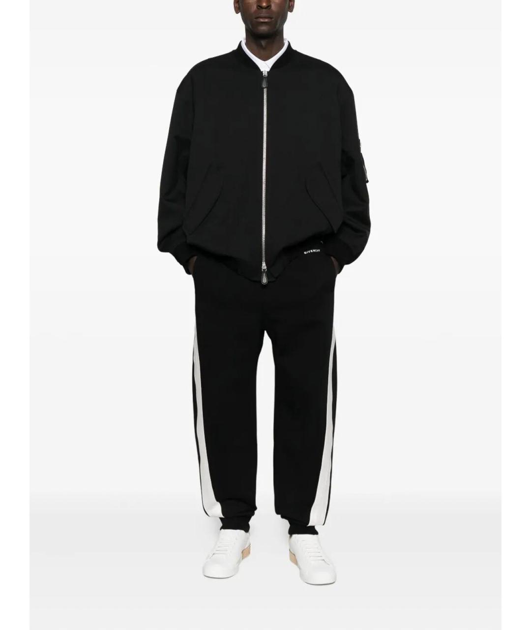 GIVENCHY Черные хлопковые повседневные брюки, фото 2