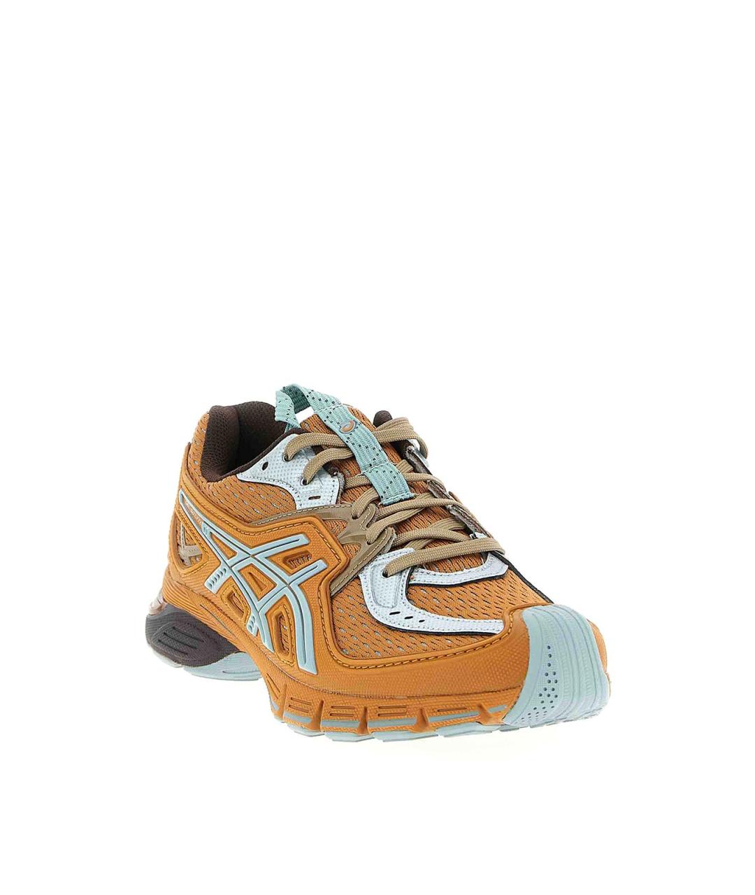 ASICS Оранжевые кожаные низкие кроссовки / кеды, фото 2