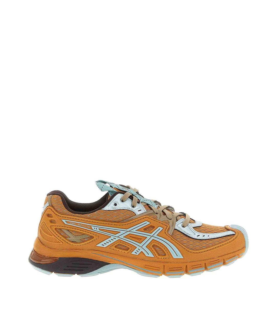 ASICS Оранжевые кожаные низкие кроссовки / кеды, фото 1