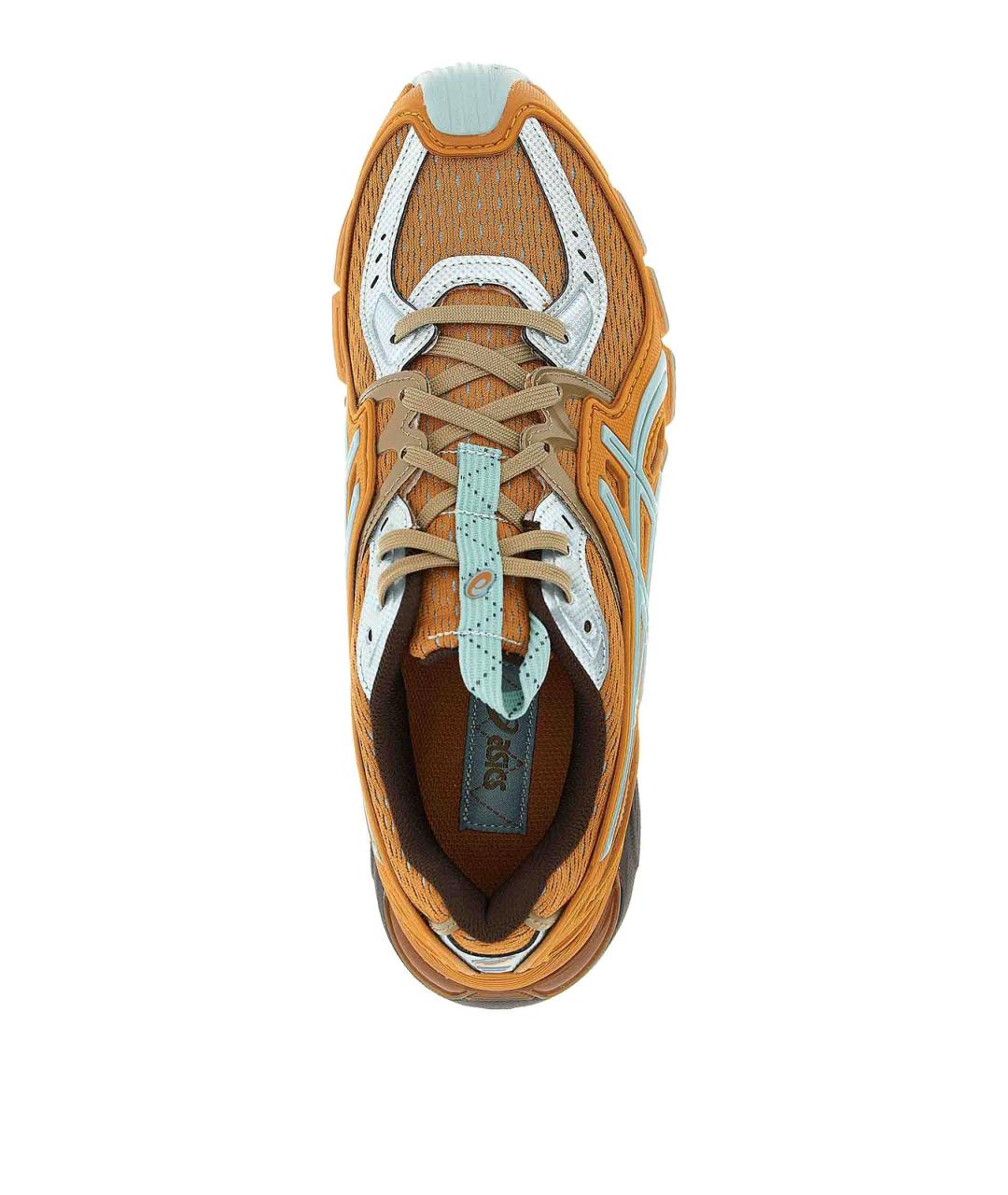 ASICS Оранжевые кожаные низкие кроссовки / кеды, фото 4