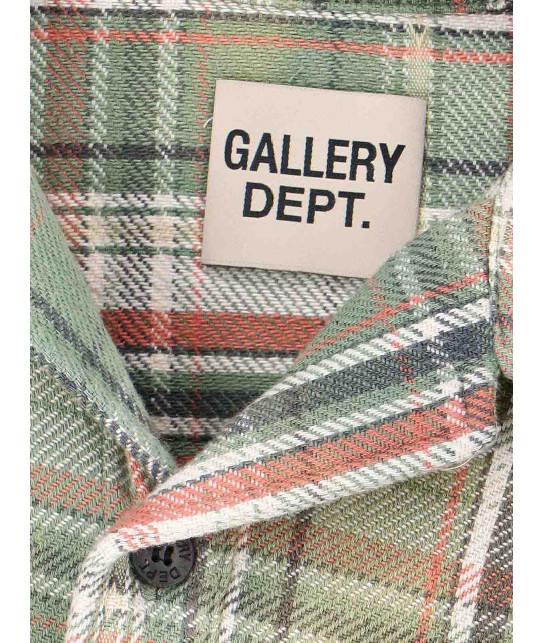 Gallery Dept Зеленая хлопковая классическая рубашка, фото 3
