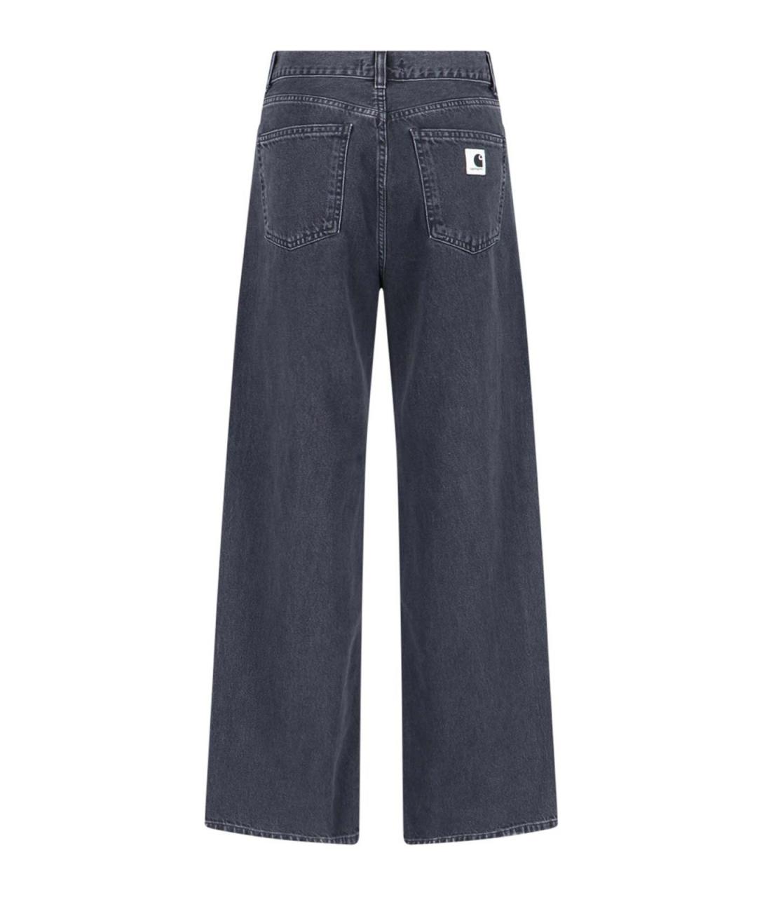 CARHARTT Черные хлопковые прямые джинсы, фото 2