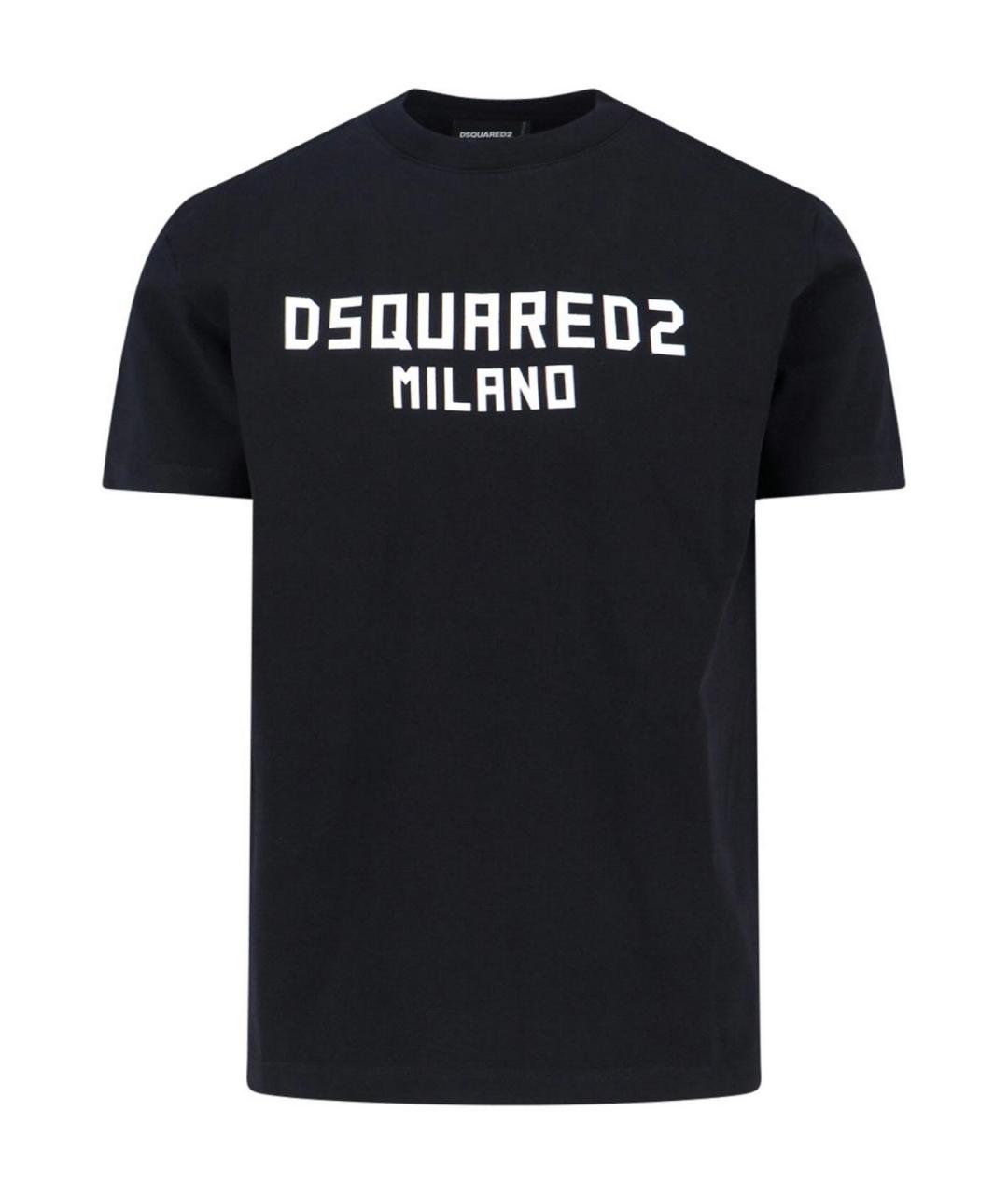 DSQUARED2 Черная хлопковая футболка, фото 1