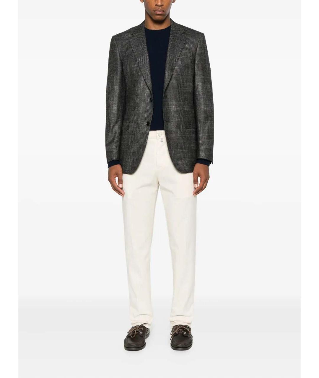 KITON Бежевые хлопковые повседневные брюки, фото 2
