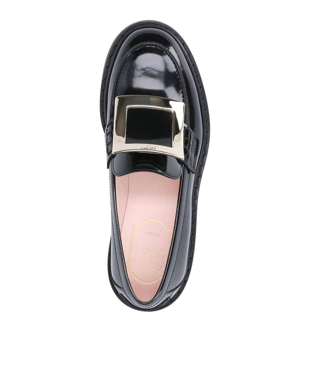 ROGER VIVIER Черные резиновые лоферы, фото 5
