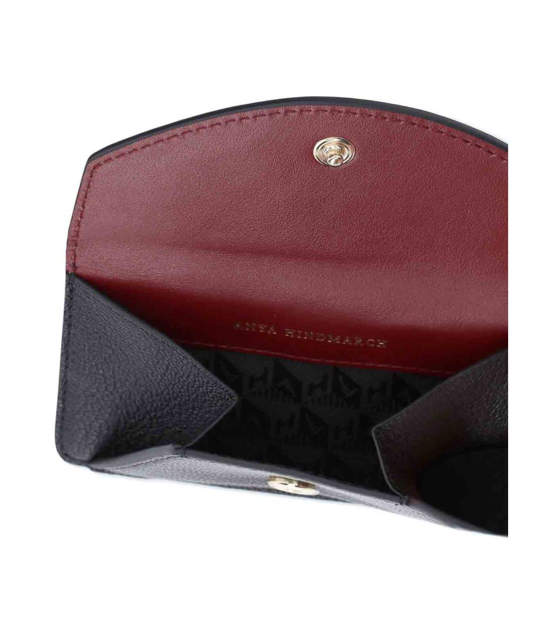 ANYA HINDMARCH Черный кожаный кардхолдер, фото 3