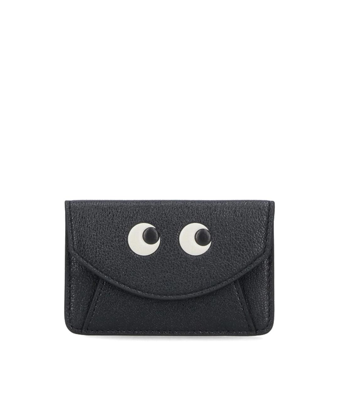 ANYA HINDMARCH Черный кожаный кардхолдер, фото 1