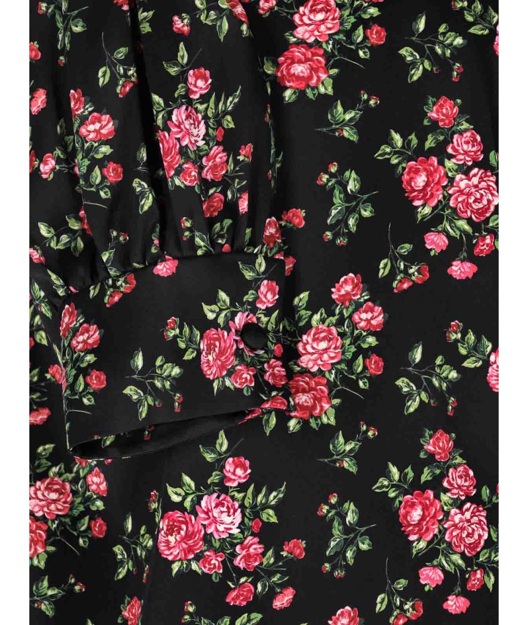 DOLCE&GABBANA Черная шелковая блузы, фото 5