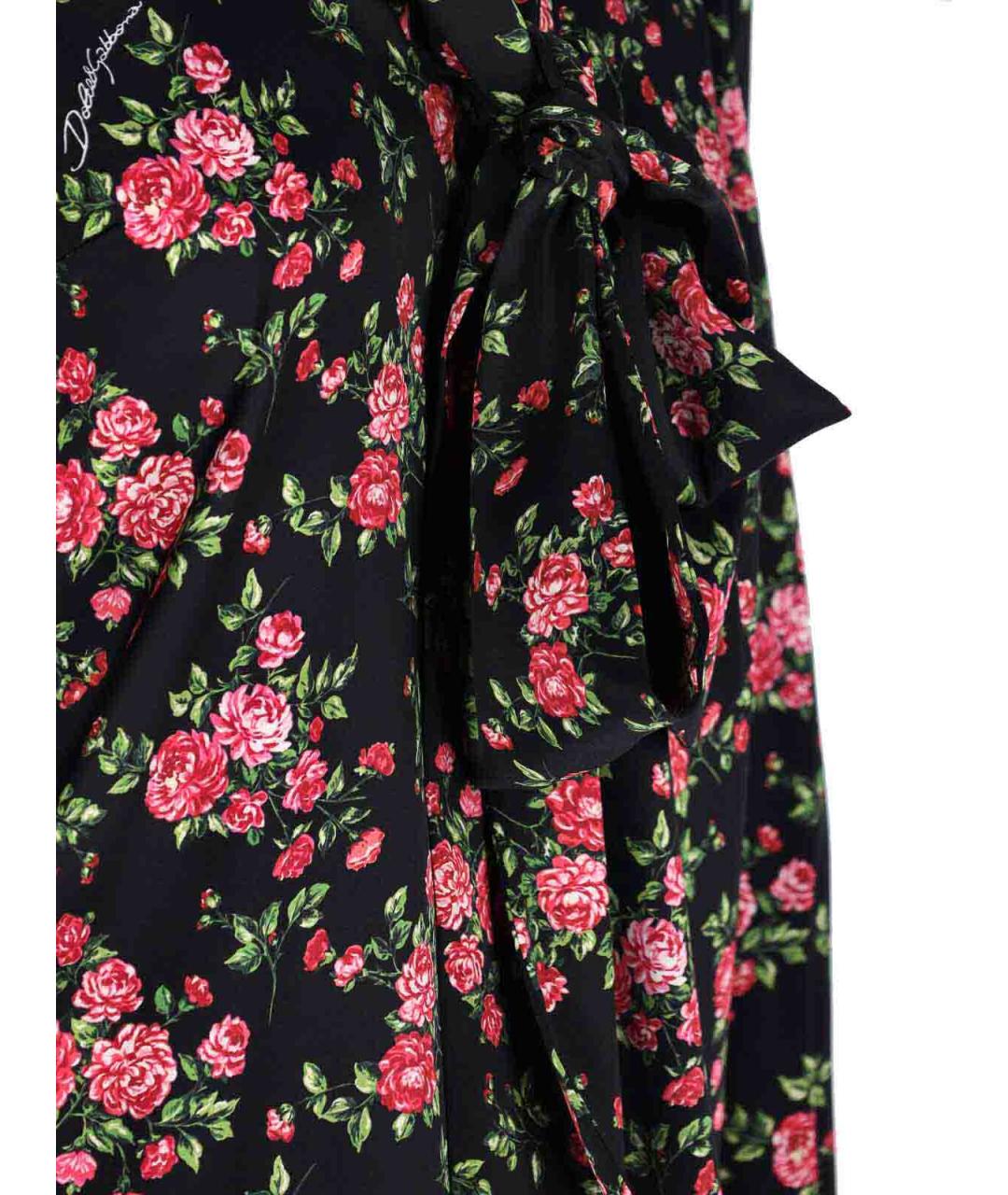 DOLCE&GABBANA Черная шелковая блузы, фото 4
