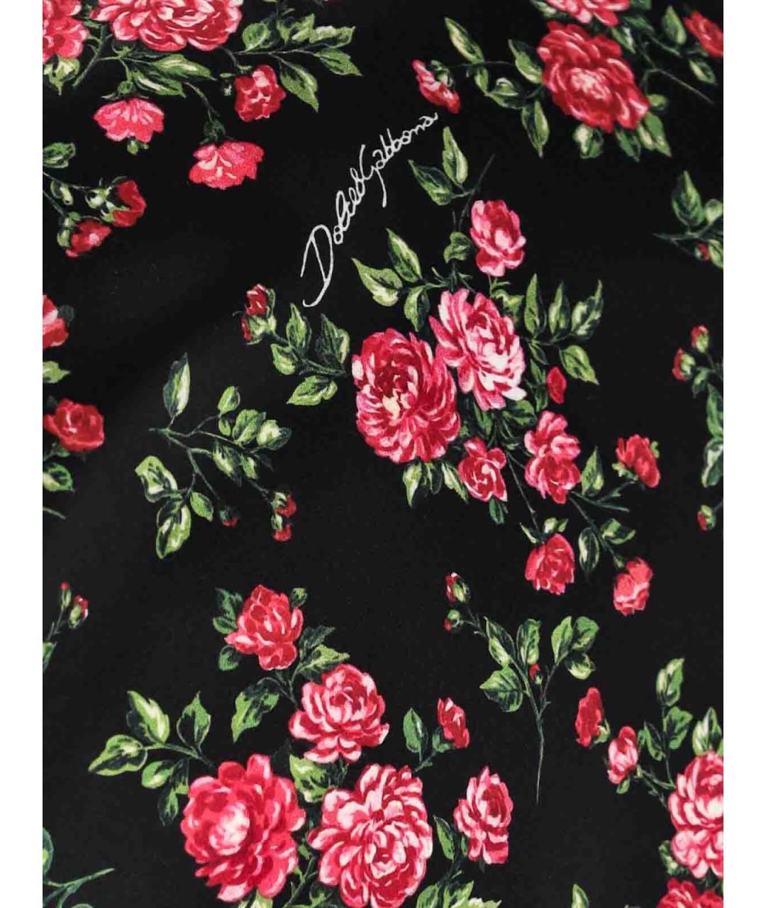 DOLCE&GABBANA Черная шелковая блузы, фото 3