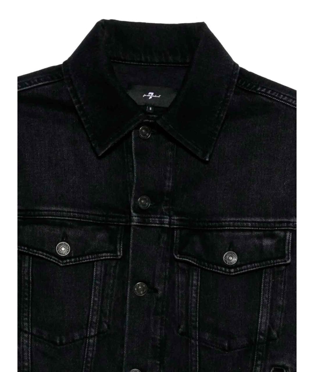 7 FOR ALL MANKIND Черная полиамидовая куртка, фото 3