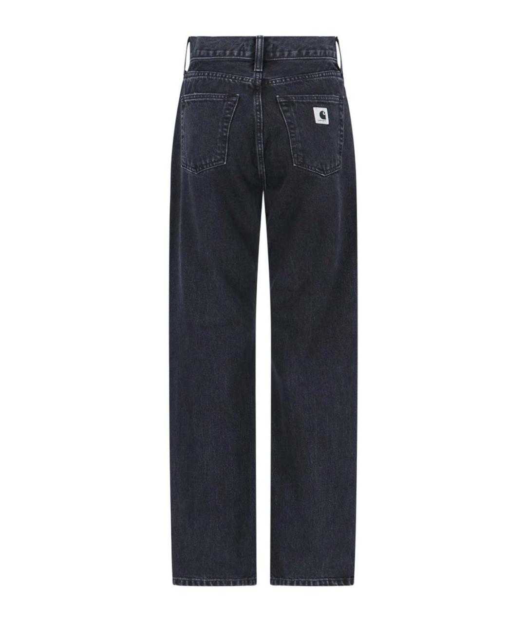 CARHARTT Черные хлопковые прямые джинсы, фото 2