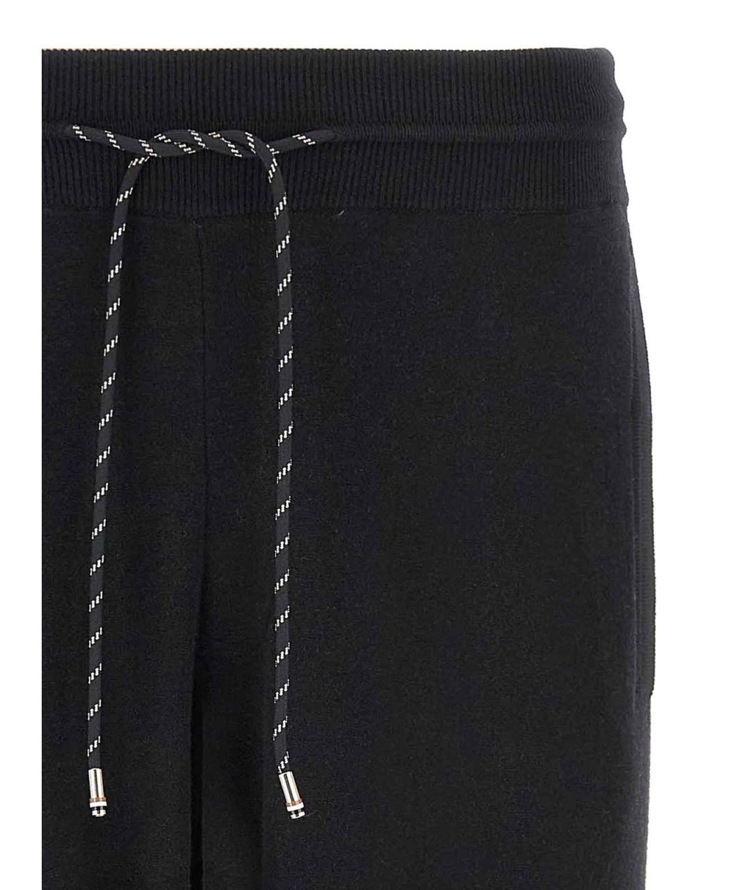 HUGO BOSS Черные шерстяные повседневные брюки, фото 3