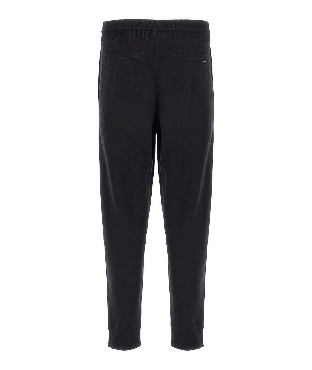 HUGO BOSS Черные шерстяные повседневные брюки, фото 2