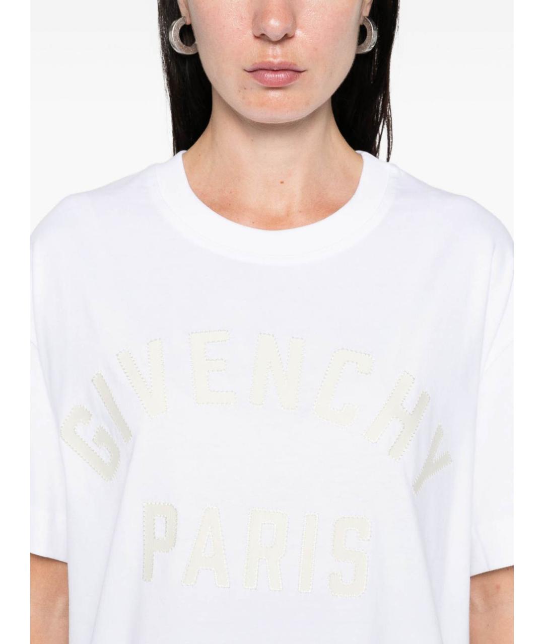 GIVENCHY Белая хлопковая футболка, фото 3