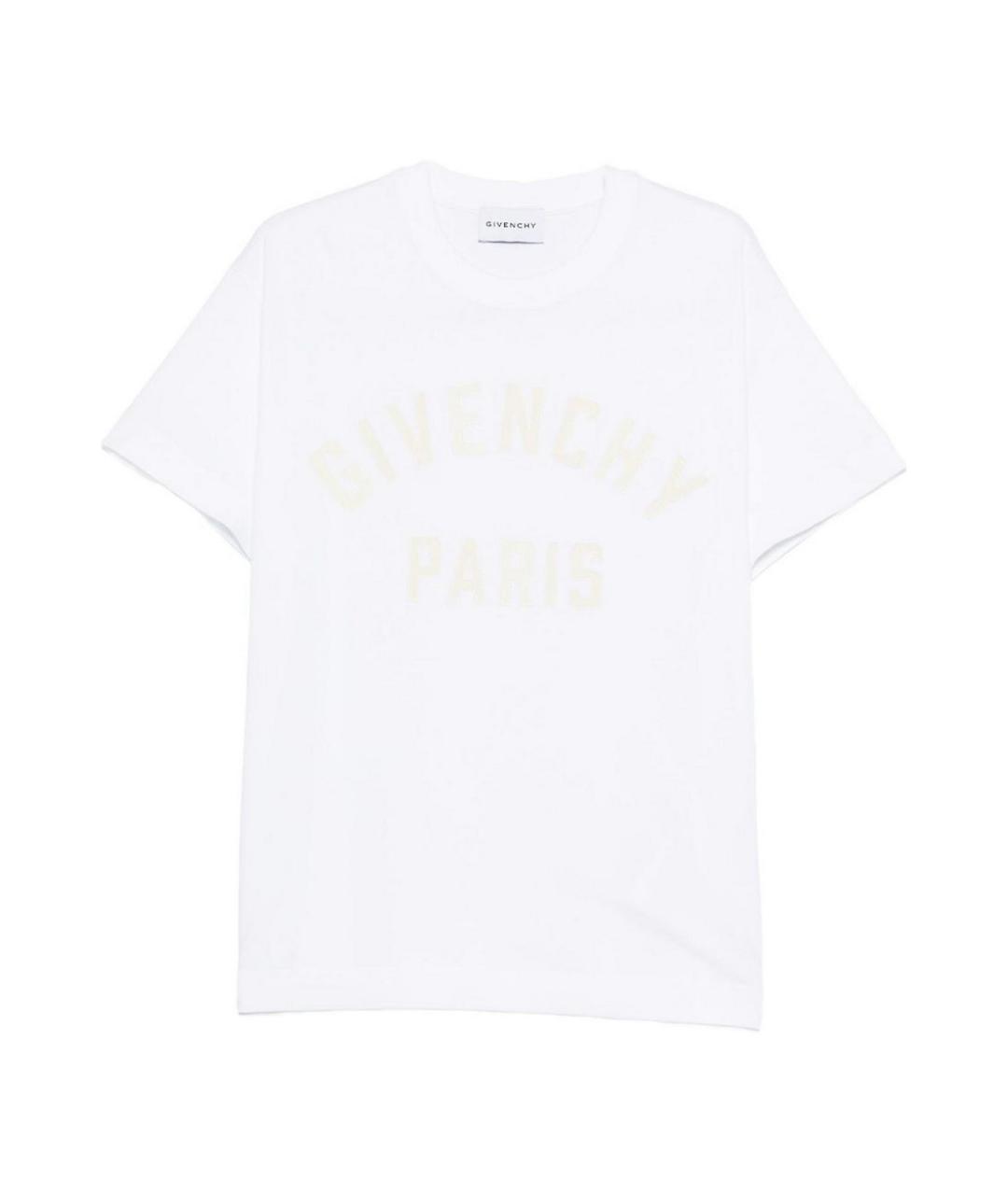 GIVENCHY Белая хлопковая футболка, фото 1