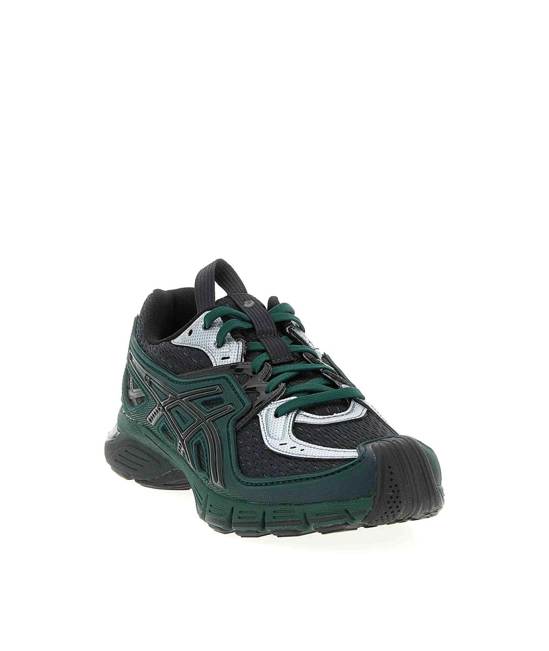 ASICS Зеленые кожаные низкие кроссовки / кеды, фото 2