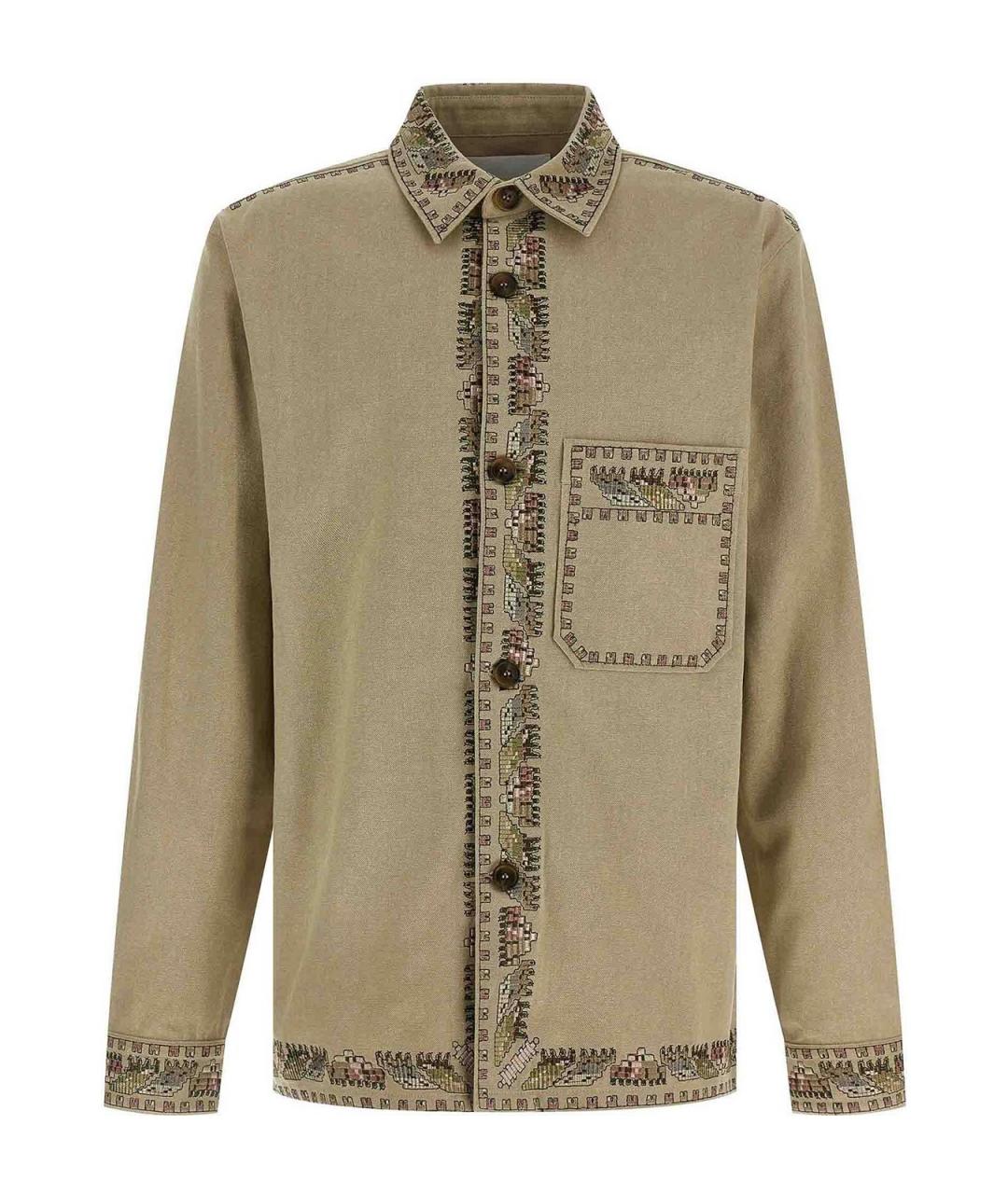 ISABEL MARANT Бежевая хлопковая кэжуал рубашка, фото 1