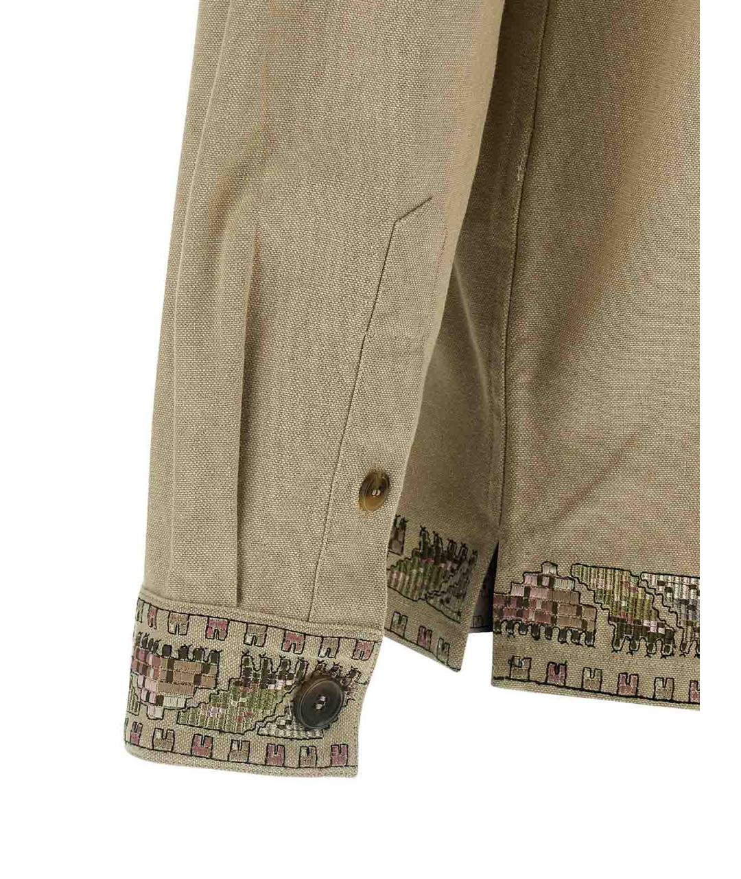 ISABEL MARANT Бежевая хлопковая кэжуал рубашка, фото 4