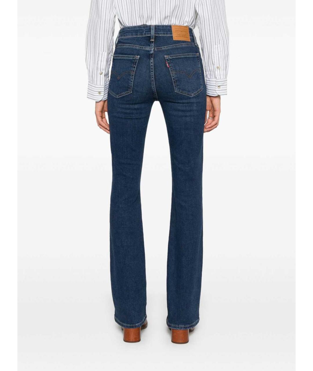 LEVI'S Синие хлопковые джинсы клеш, фото 4