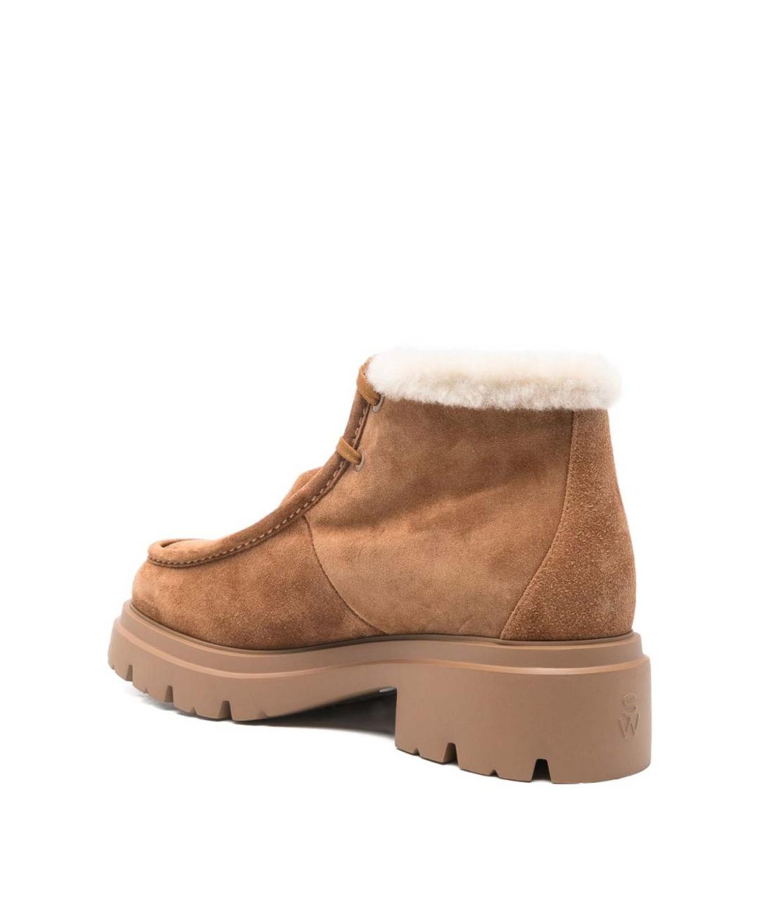 STUART WEITZMAN Коричневые замшевые полусапоги, фото 4