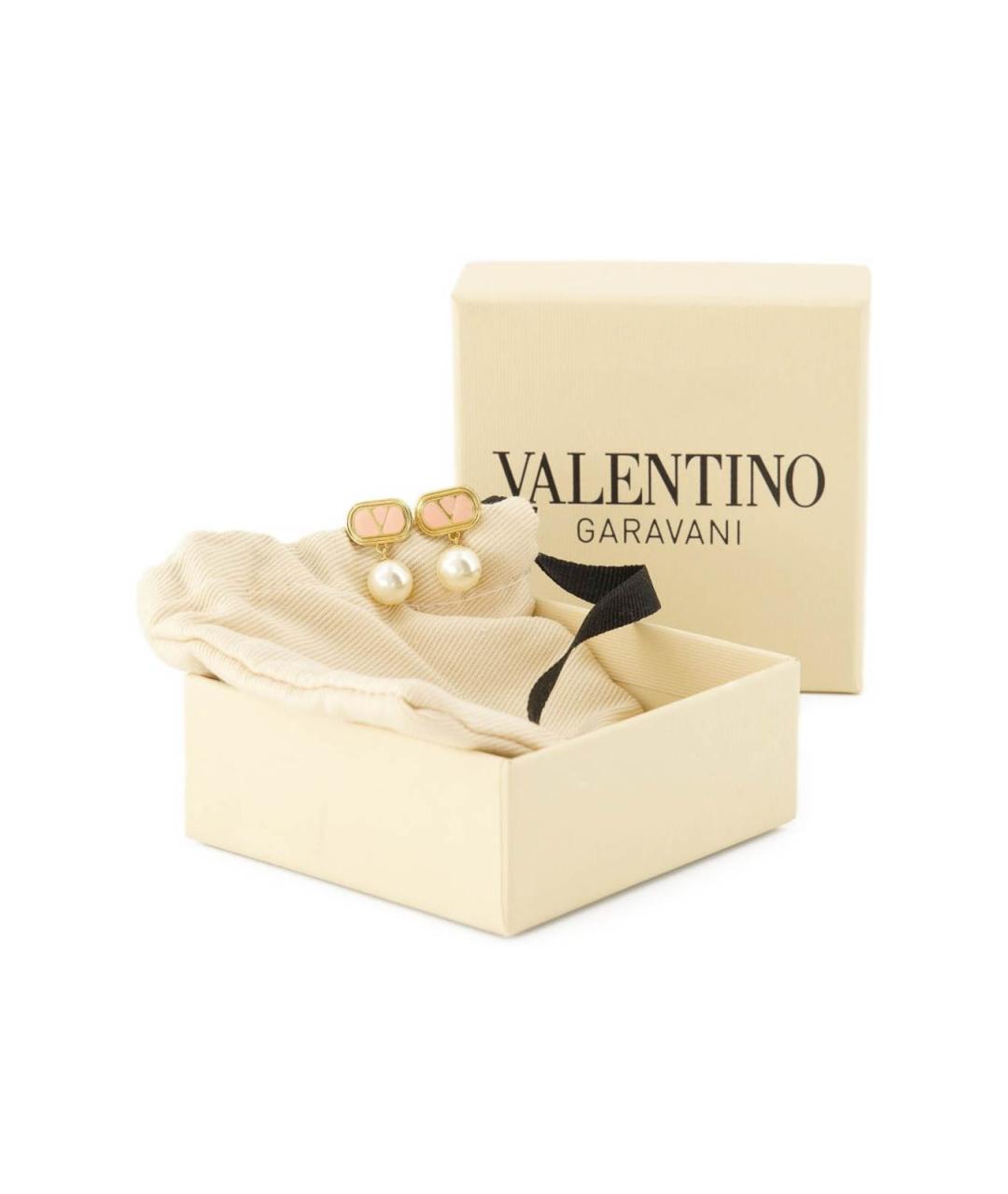 VALENTINO Золотые латунные серьги, фото 3
