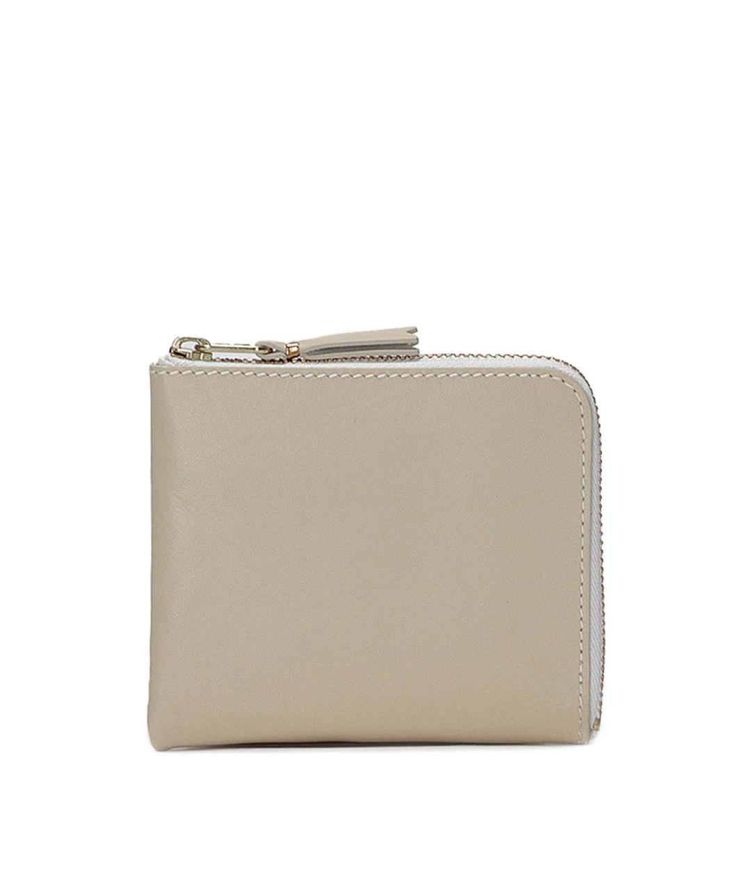 COMME DES GARÇONS WALLET Бежевый кожаный кошелек, фото 1