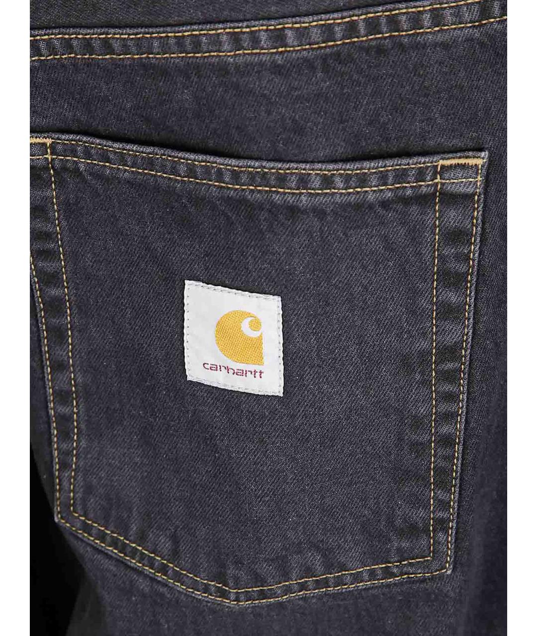 CARHARTT Черные хлопковые повседневные брюки, фото 3