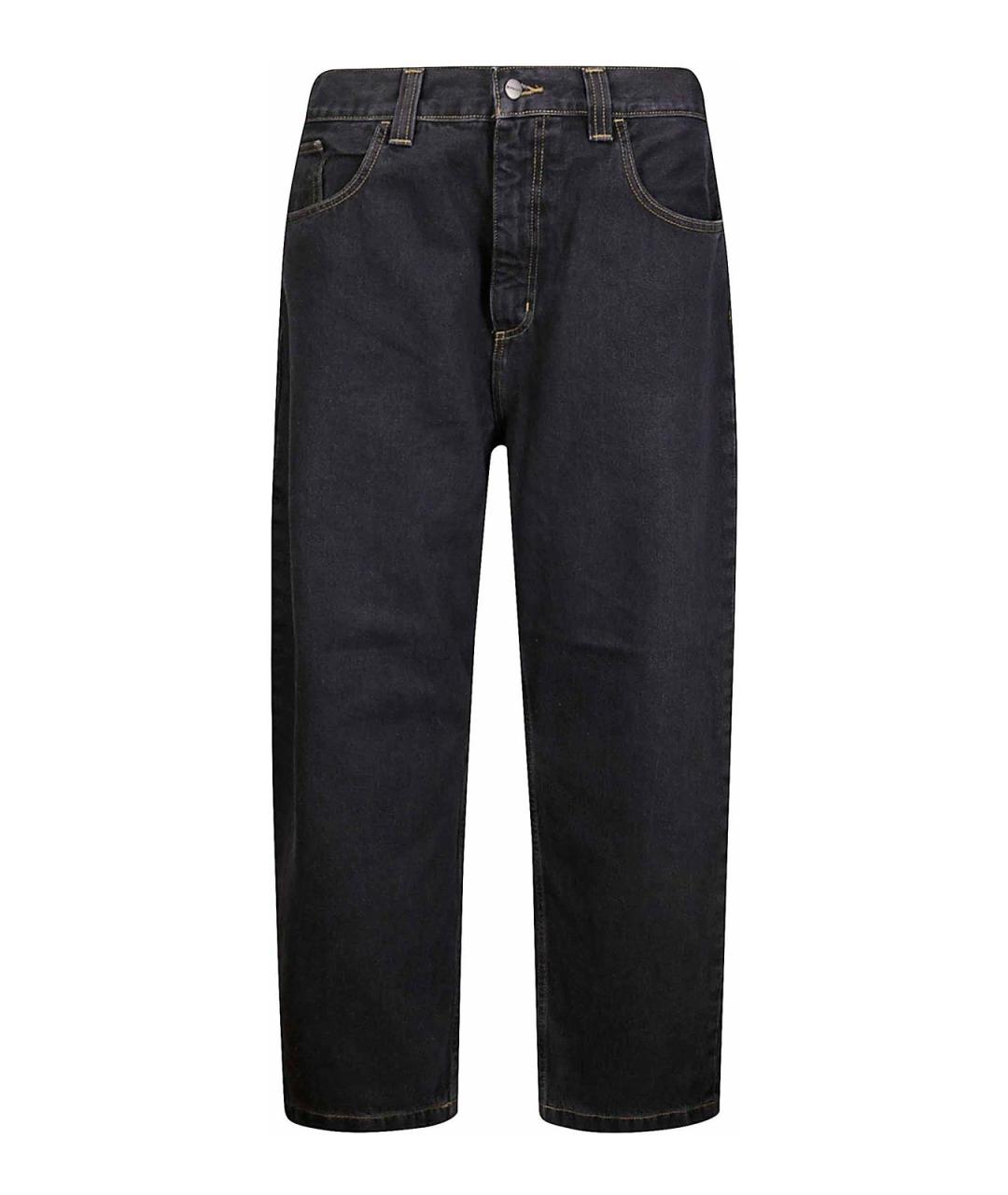 CARHARTT Черные хлопковые повседневные брюки, фото 1