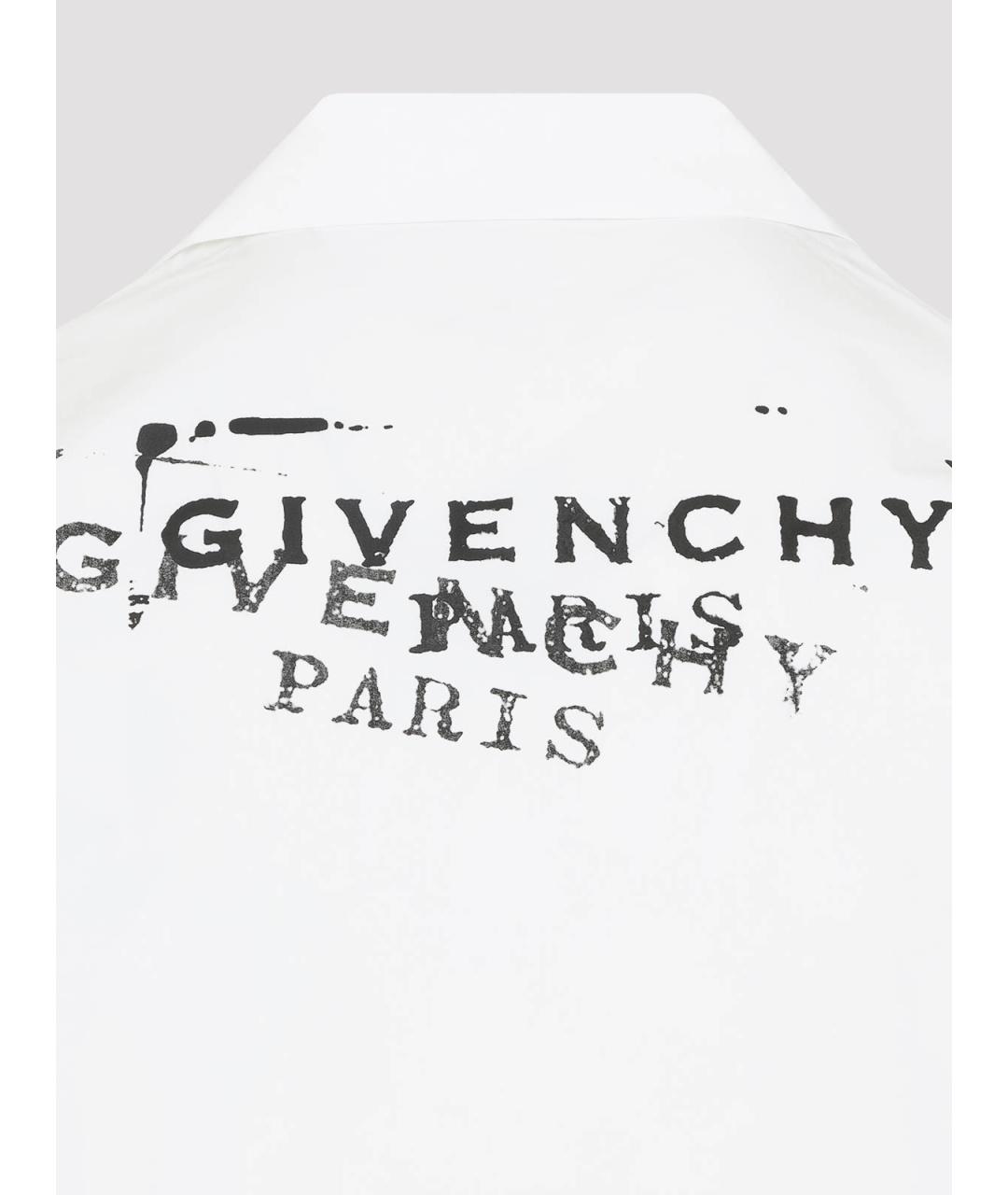 GIVENCHY Белая хлопковая кэжуал рубашка, фото 3