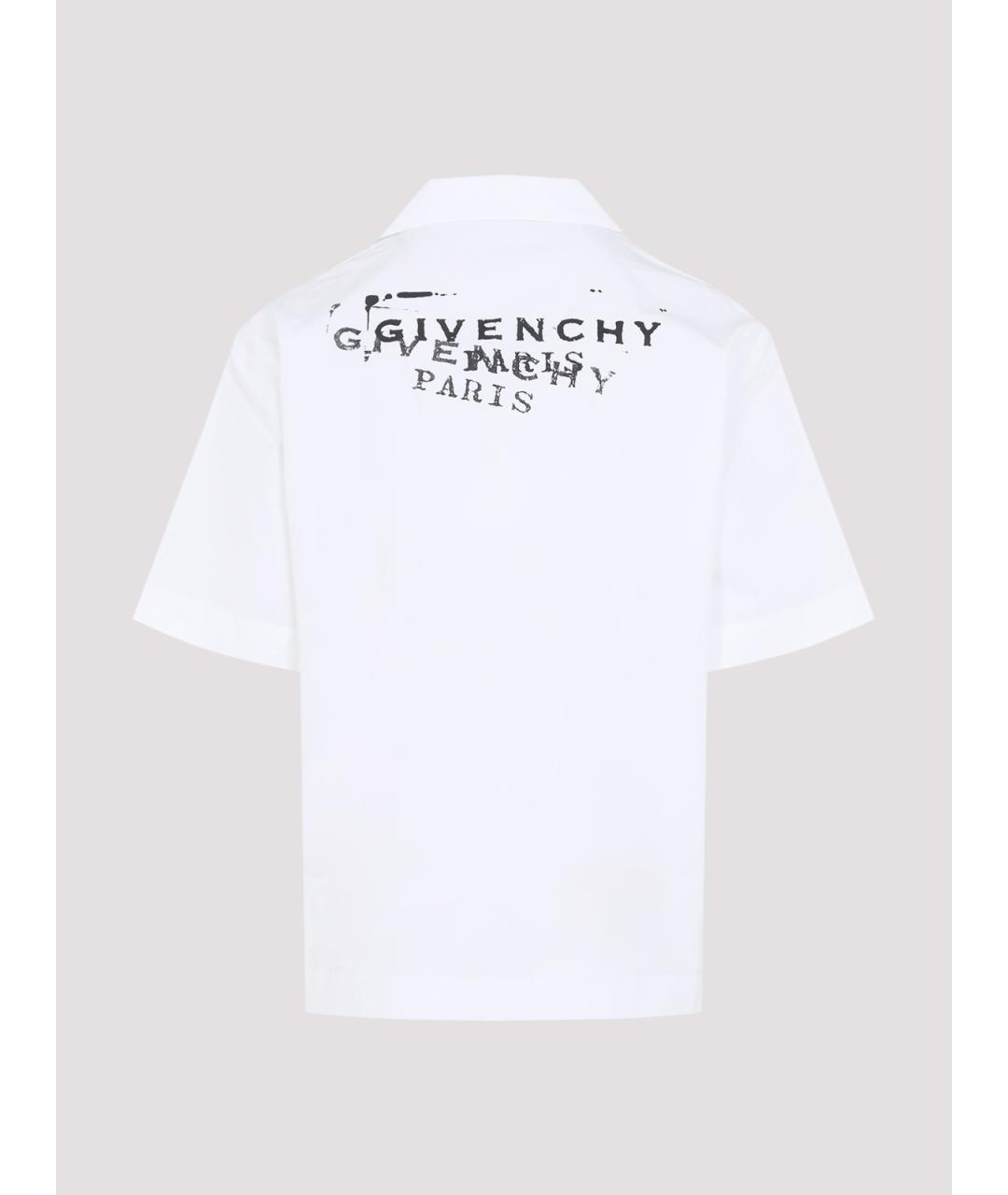 GIVENCHY Белая хлопковая кэжуал рубашка, фото 2