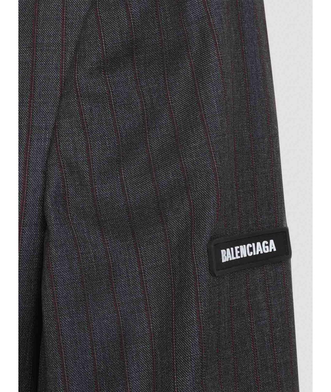 BALENCIAGA Серый шерстяной пиджак, фото 4