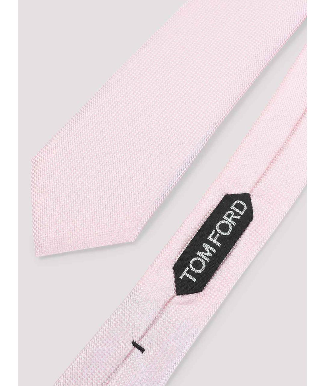 TOM FORD Розовый шелковый галстук, фото 2
