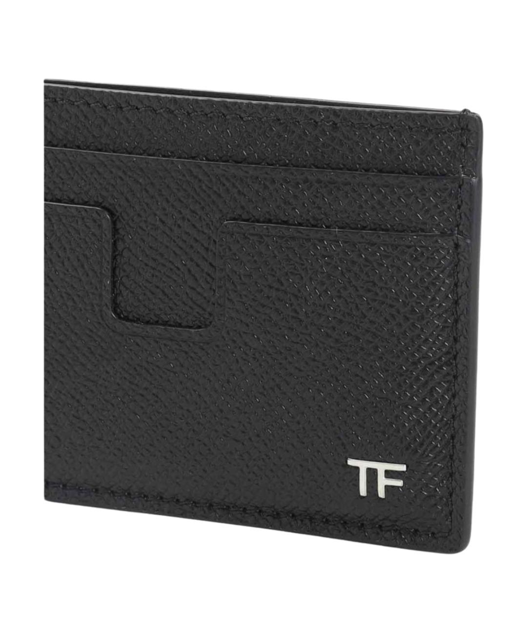 TOM FORD Черный кожаный кардхолдер, фото 3