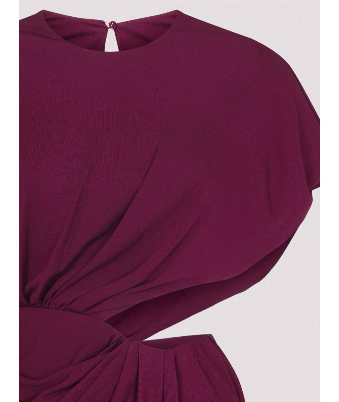 GIAMBATTISTA VALLI Фиолетовое полиамидовое платье, фото 4