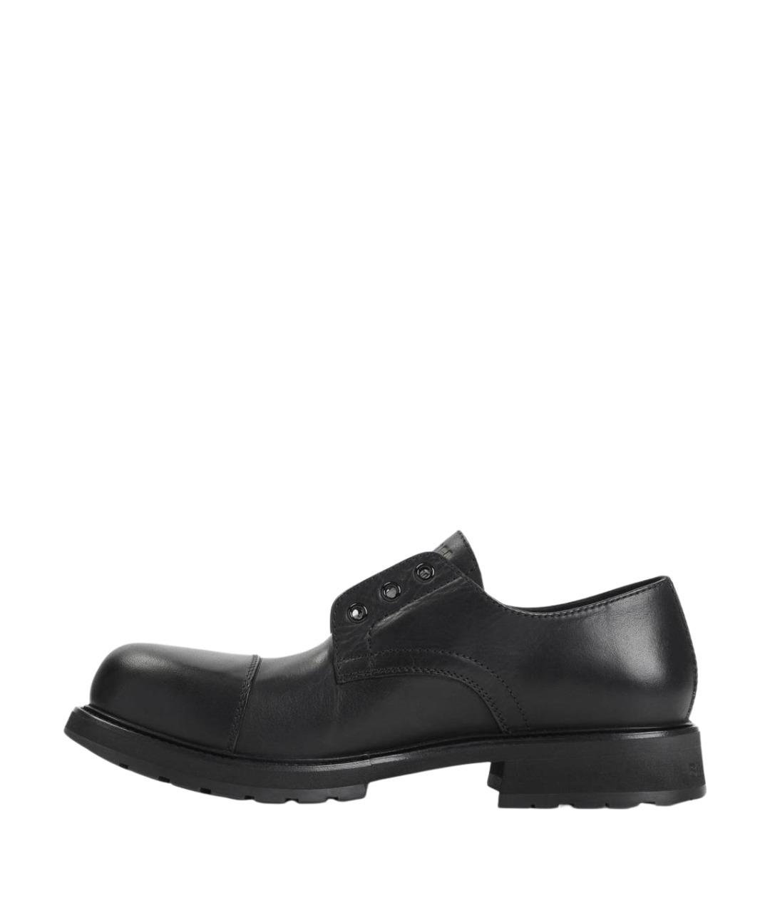 BALENCIAGA Черные кожаные туфли, фото 2