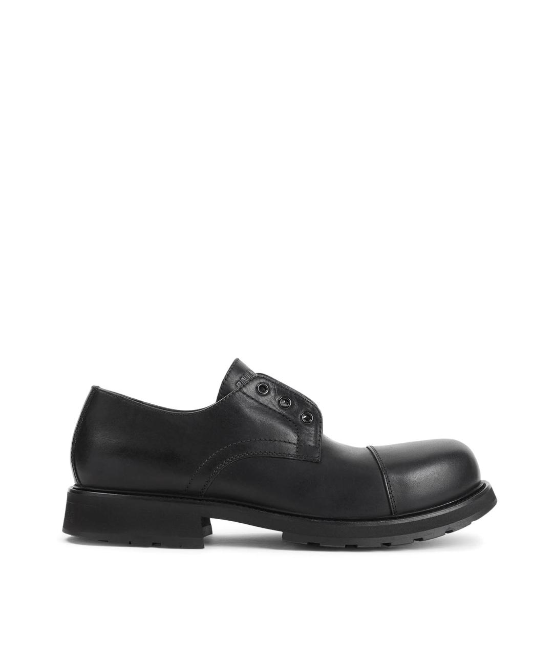 BALENCIAGA Черные кожаные туфли, фото 1