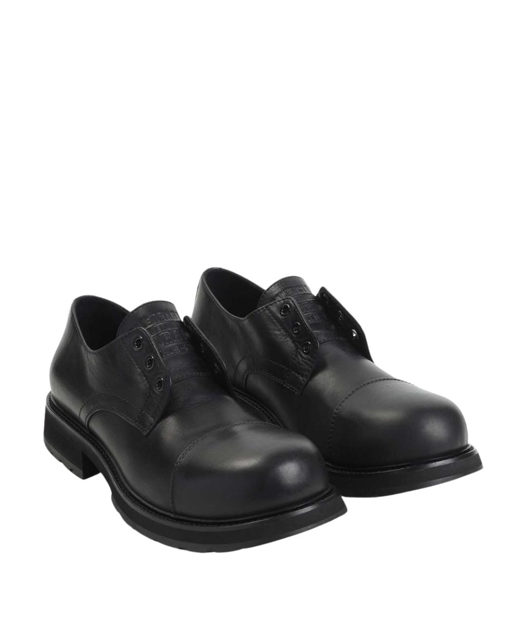 BALENCIAGA Черные кожаные туфли, фото 3
