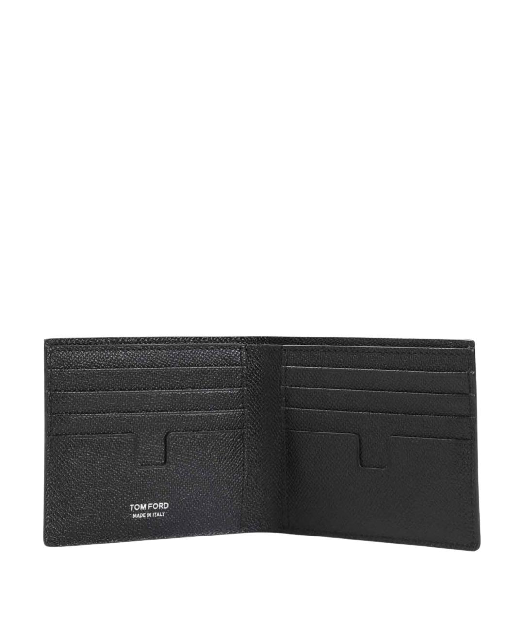 TOM FORD Черный кожаный кошелек, фото 3