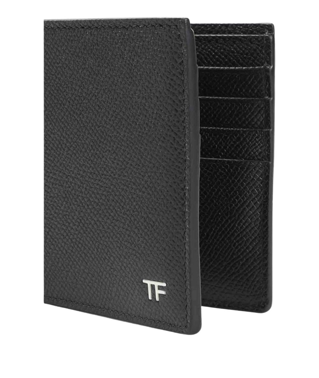 TOM FORD Черный кожаный кошелек, фото 4