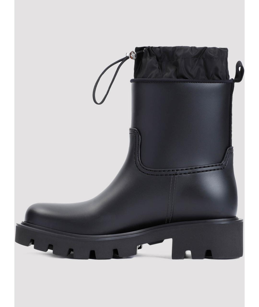 MONCLER Черные резиновые сапоги, фото 2