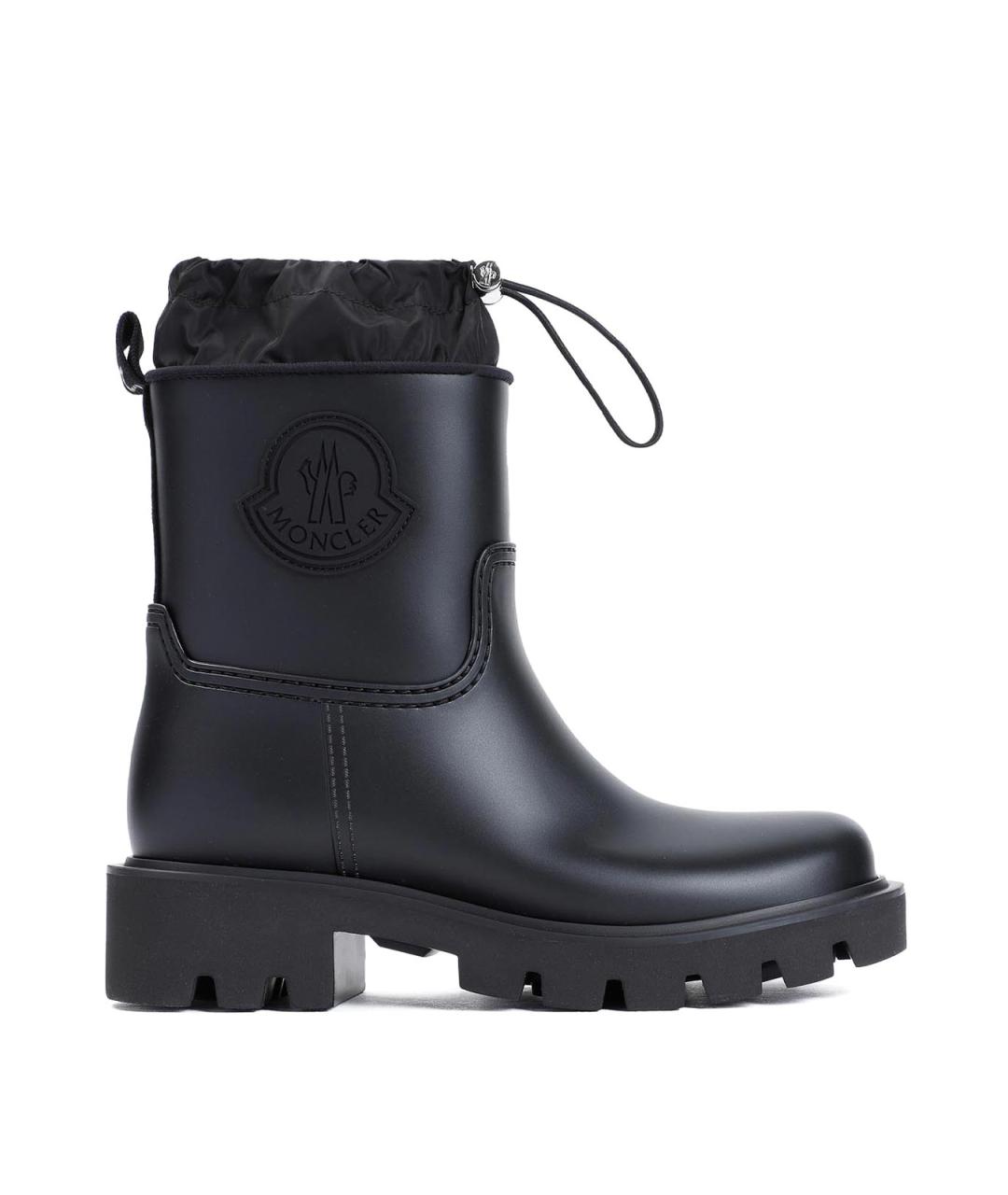 MONCLER Черные резиновые сапоги, фото 1