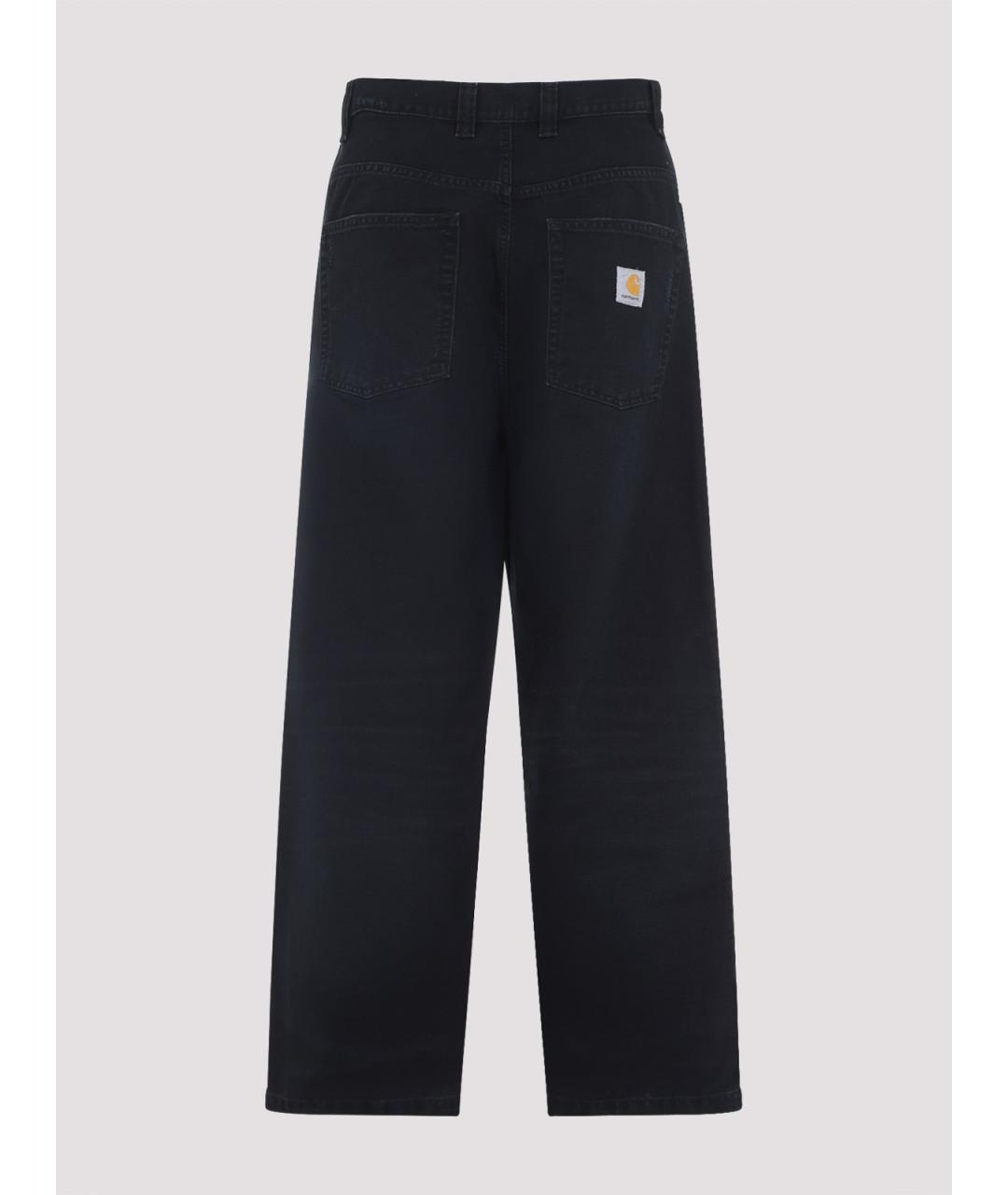 CARHARTT Черные хлопковые повседневные брюки, фото 2