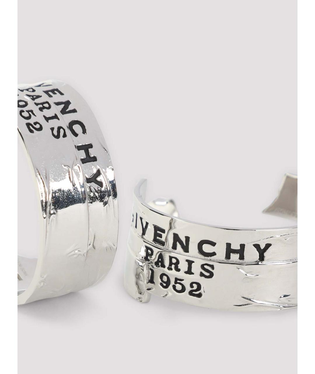 GIVENCHY Серебряные латунные серьги, фото 3