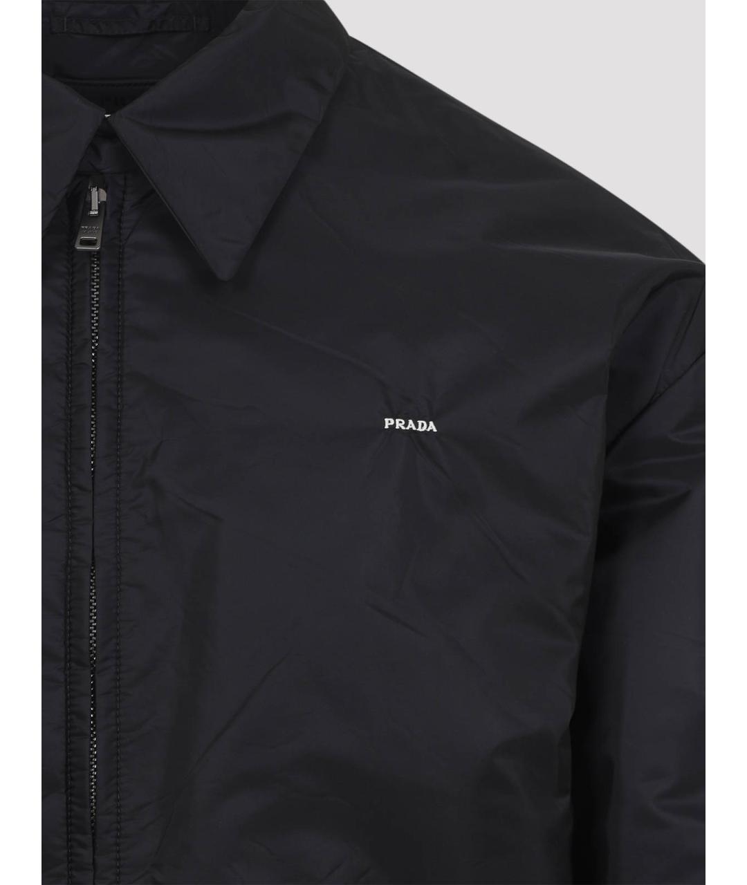 PRADA Черная полиамидовая куртка, фото 3